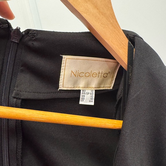 Nicoletta Cocktail Dress JX6019 Black - Picture 3 of 5